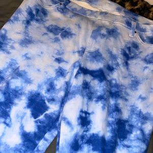 Marble blue soft pants
